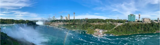 Panorama delle Cascate del Niagara visto dall’alto